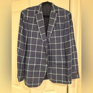 Vineyard Vines Blue Plaid Blazer